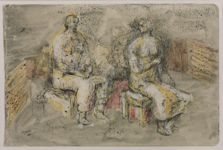 Henry Moore OM, CH 'Two Seated Women' 1940