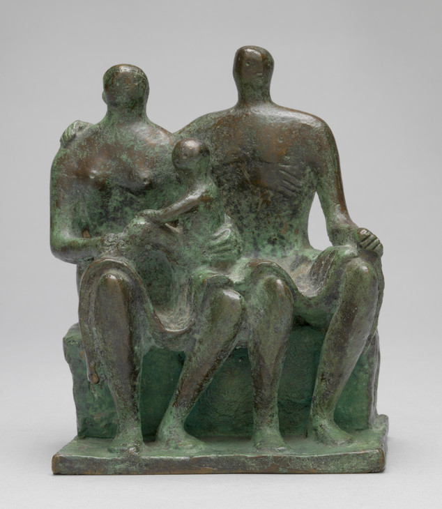 Henry Moore OM, CH 'Maquette for Family Group' 1943, cast 1944¿5