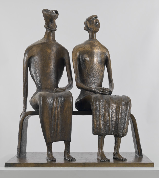 Henry Moore OM, CH 'King and Queen' 1952-3, cast 1957