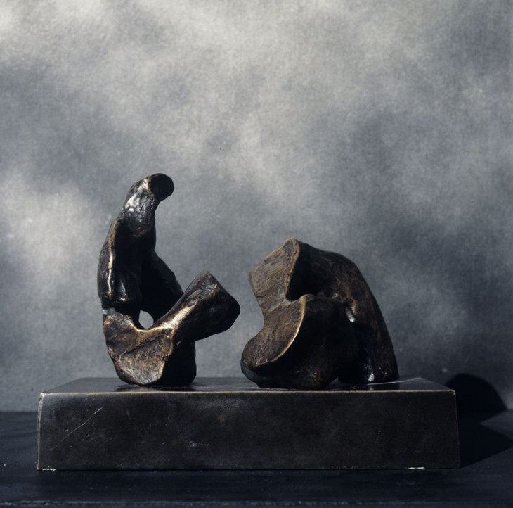 Henry Moore 'Two Piece Reclining Figure: Maquette No.4' 1961