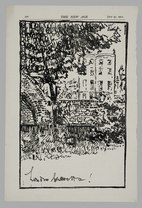 Walter Richard Sickert 'Londra Benedetta!' 1911