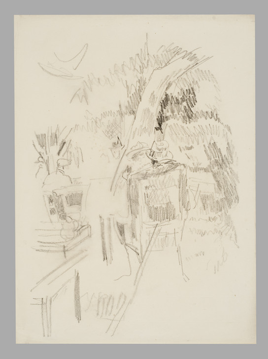 Walter Richard Sickert 'Figures Seated in a Garden at Le Clos Normand, Martin-Église, near Dieppe and Envermeu' 1913