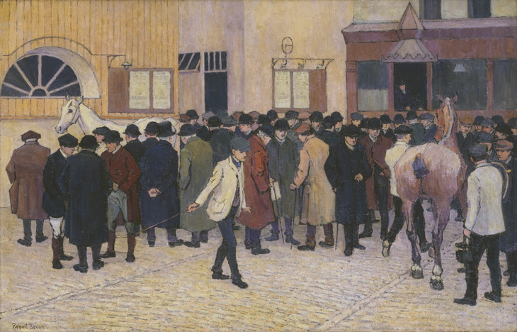 Robert Bevan 'Horse Sale at the Barbican' 1912