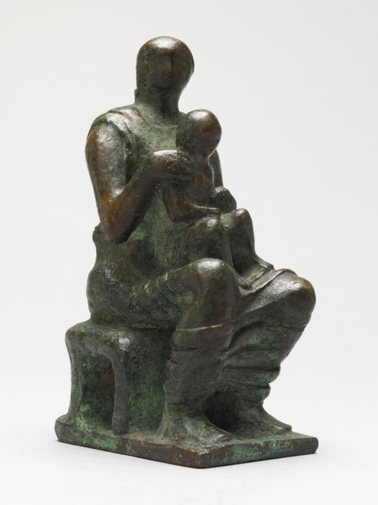 Henry Moore 'Maquette for Madonna and Child' 1943, cast 1944–5