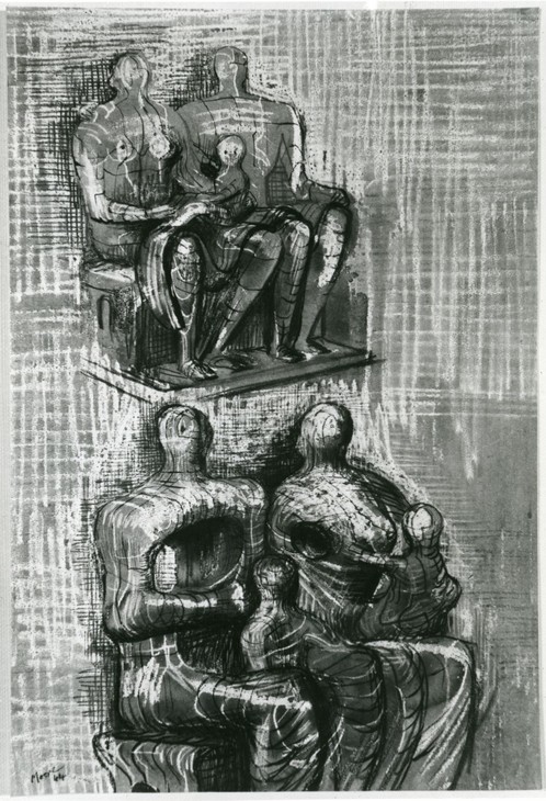 Henry Moore 'Family Groups: Ideas for Sculpture' 1944