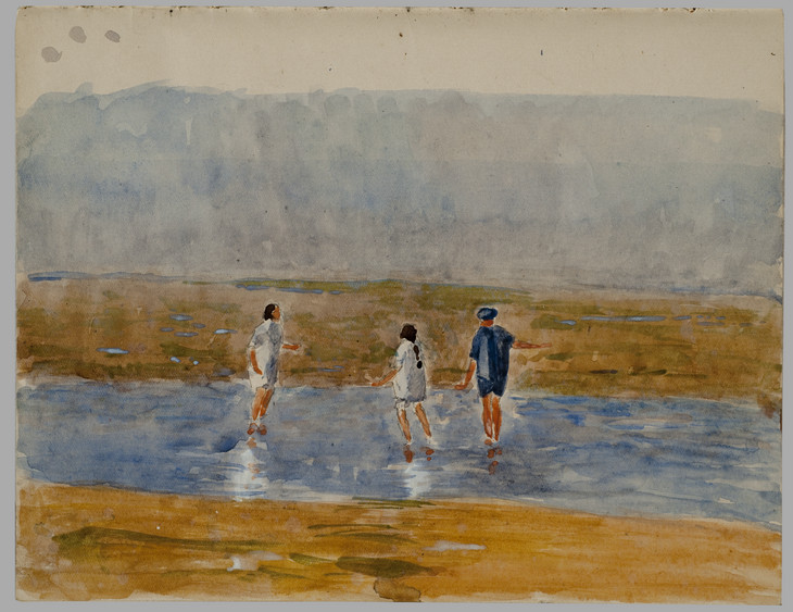 Malcolm Drummond 'Beach or River Scene' ?c.1920s