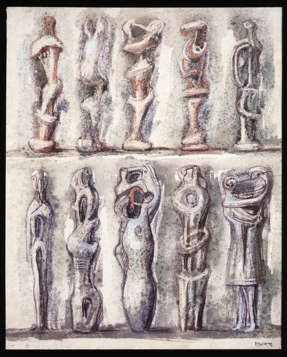 Henry Moore 'Studies for Standing Figures' 1949