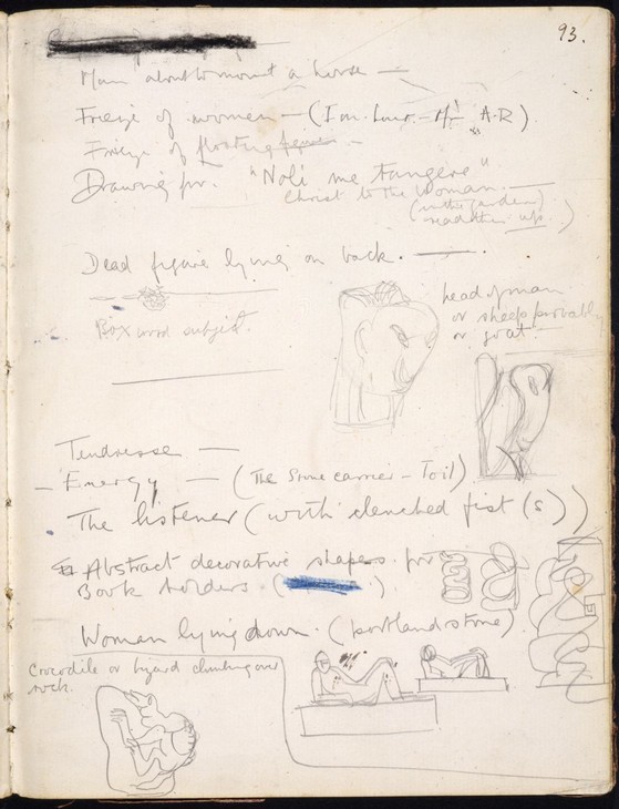 Henry Moore 'Studies for Sculpture Notebook no.2' c.1921–2