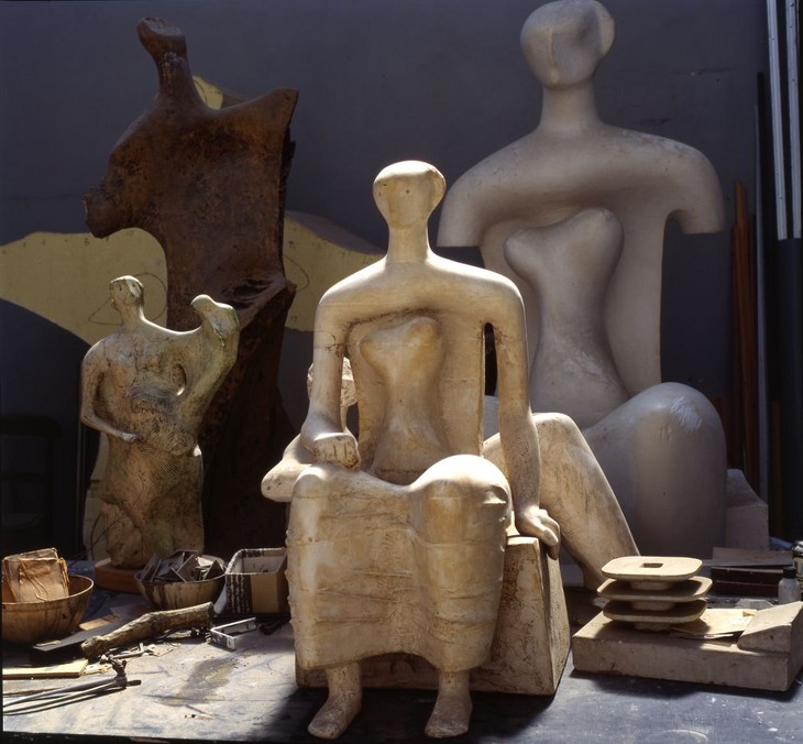 Henry Moore 'Working Model for Seated Woman' 1980