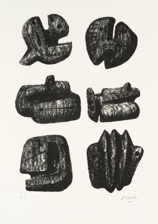 Henry Moore 'Six Stones' 1973