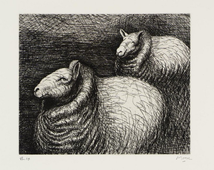 Henry Moore 'Ready for Shearing' 1974