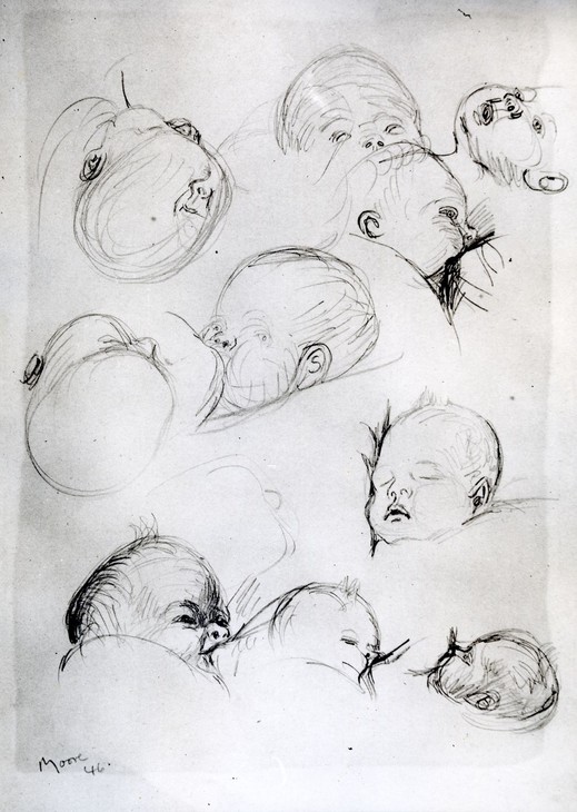 Henry Moore 'Studies of the Artist's Child' 1946