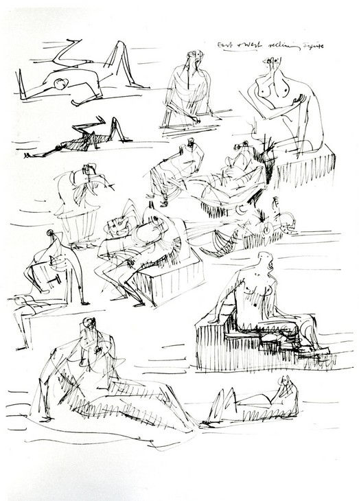 Henry Moore ''Figure Studies'' 1955–6