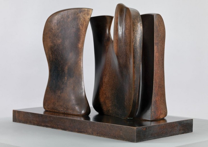 Henry Moore 'Working Model for Knife Edge Two Piece' 1962, cast 1963