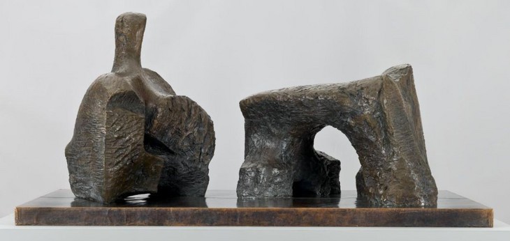 Henry Moore 'Two Piece Reclining Figure No.2' 1960, cast 1961–2