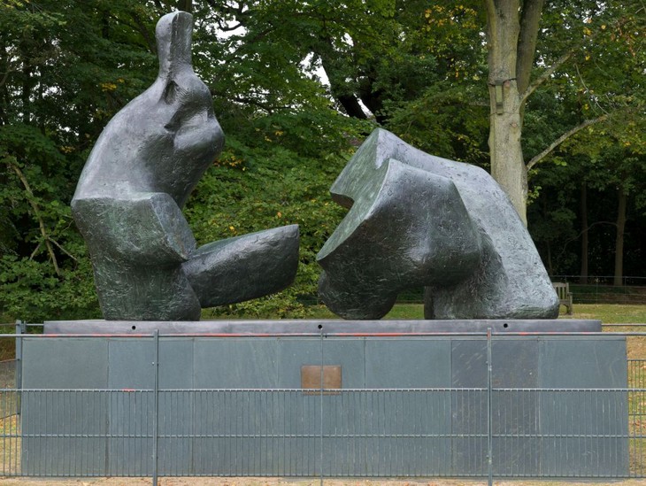 Henry Moore 'Two Piece Reclining Figure No.5' 1963–4, cast date unknown