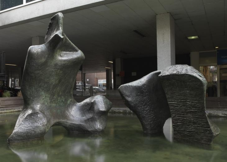Henry Moore 'Working Model for Reclining Figure (Lincoln Centre)' 1963–5, cast date unknown
