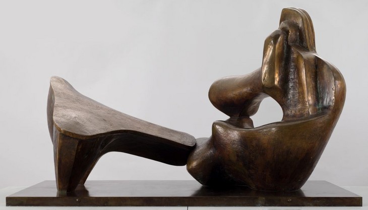 Henry Moore 'Two Piece Reclining Figure No.9' 1968, cast c.1968–70