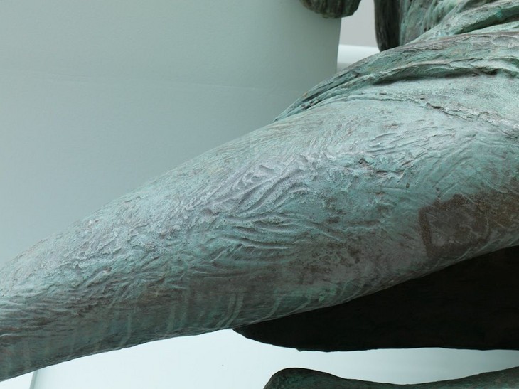 Detail of right leg of 'Draped Seated Woman' 1957–8, cast c.1958–63