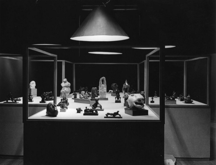 View of Henry Moore exhibition at Cartwright Hall, Bradford in 1978