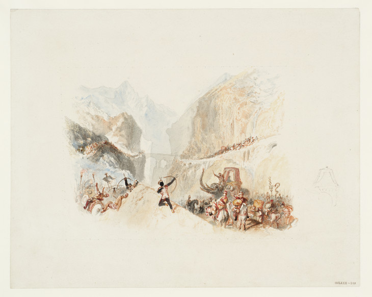 Joseph Mallord William Turner 'Hannibal Passing the Alps, for Rogers's 'Italy'' c.1826-7