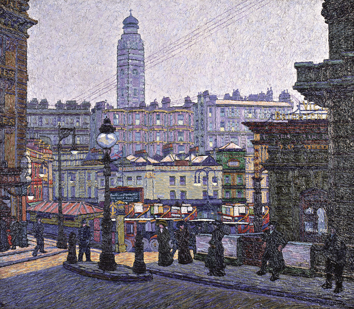 Charles Ginner 'The Sunlit Square, Victoria Station' 1913