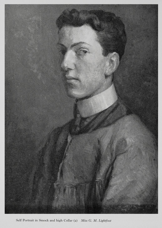 Maxwell Gordon Lightfoot 'Self-Portrait in Smock and High Collar' c.1904–5