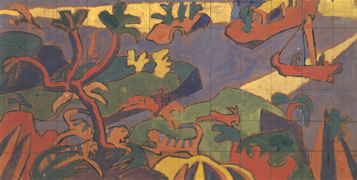 Spencer Gore 'Study for a Mural Decoration for 'The Cave of the Golden Calf'' 1912