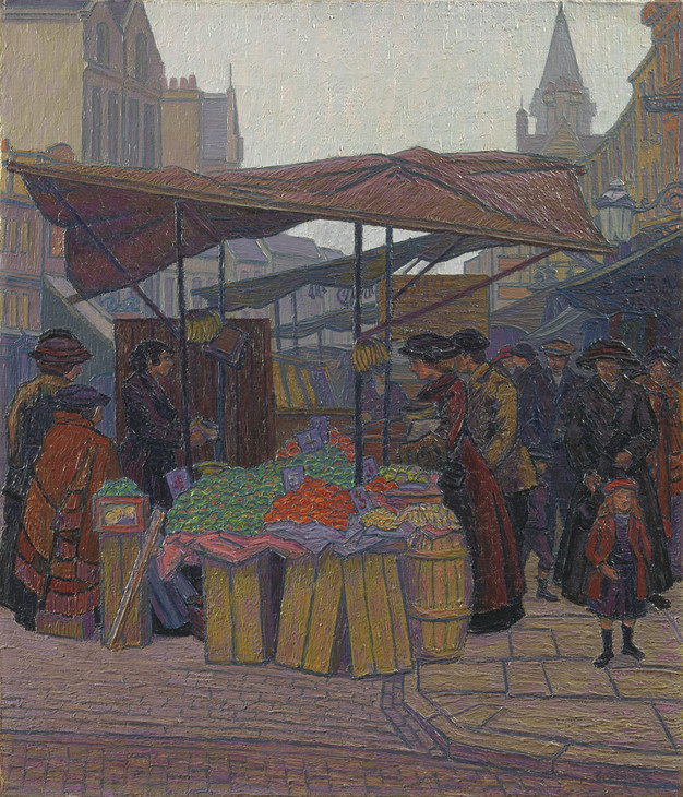 Charles Ginner 'The Fruit Stall, King's Cross' 1914