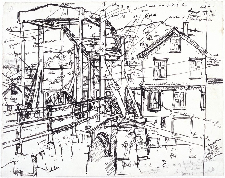 Harold Gilman 'Study for 'Canal Bridge, Flekkefjord'' c.1913