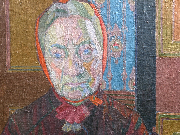 Harold Gilman 'Mrs Mounter at the Breakfast Table' exhibited 1917