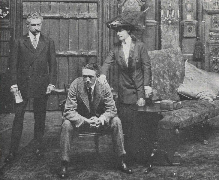 Sydney Valentine, Gerald Du Maurier and Lillian Braithwaite in George Paston's 'Nobody's Daughter' c.1910–11