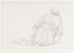 Study of Seated Figure for ‘The Garden Court’ in the ‘Briar Rose’ Series