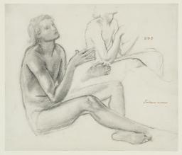 Two Studies of Tristram for ‘The Madness of Sir Tristram’