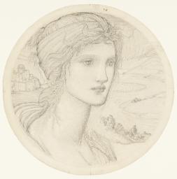 Roundel with the Head of a Woman