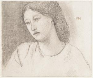 Head of a Woman: ?Georgiana Burne-Jones