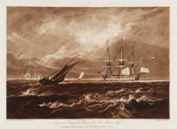 The Leader Sea Piece, engraved by Charles Turner, Joseph Mallord William Turner, 1809, Etching and mezzotint on paper