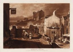 Morpeth, engraved by Charles Turner, Joseph Mallord William Turner, 1809, Etching and mezzotint on paper