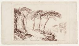 Temple of Minerva Medica, Joseph Mallord William Turner, 1811, Print on paper
