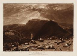Hind Head Hill, engraved by Robert Dunkarton, Joseph Mallord William Turner, 1811, Etching, mezzotint and drypoint on paper