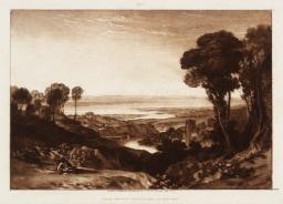 The Junction of the Severn and the Wye, Joseph Mallord William Turner, 1811, Etching, aquatint and mezzotint on paper