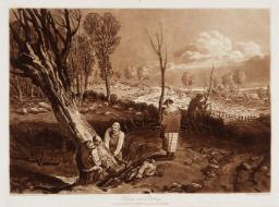 Hedging and Ditching, engraved by J.C. Easling, Joseph Mallord William Turner, 1812, Etching and mezzotint on paper