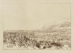 Chain of Alps from Grenoble to Chamberi, Joseph Mallord William Turner, 1812, Etching and engraving on paper