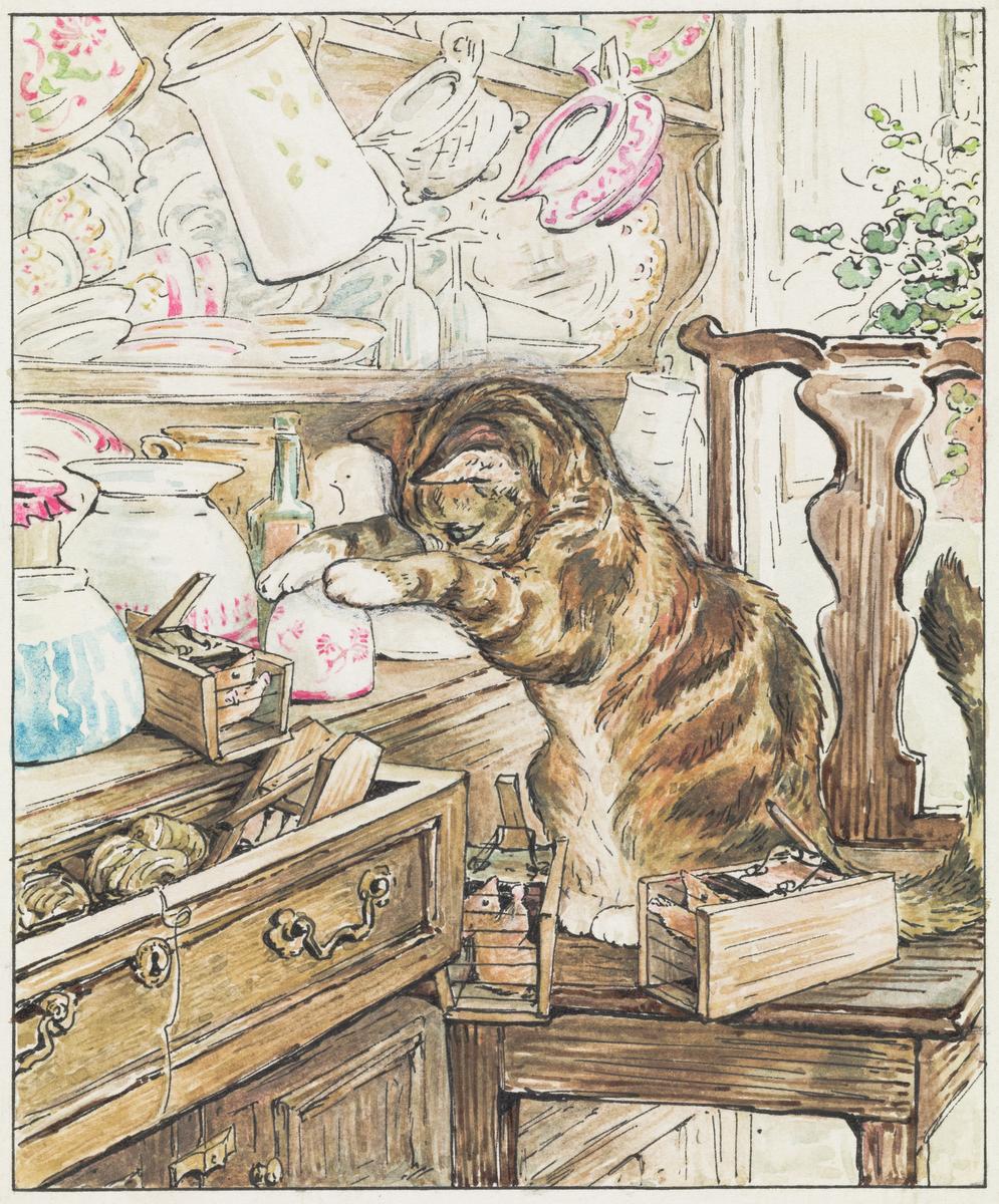 Simpkin Housekeeping by Beatrix Potter | Fine Art Print
