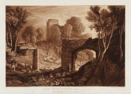 East Gate, Winchelsea, Sussex, engraved by S.W. Reynolds, Joseph Mallord William Turner, 1819, Etching and mezzotint on paper