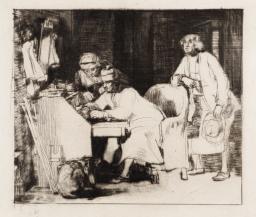 The Lost Receipt, Sir David Wilkie, date not known, Drypoint on paper on paper