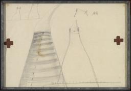 Untitled, Joseph Beuys, 1959–60, Graphite and oil paint on paper mounted between Perspex in zinc frame