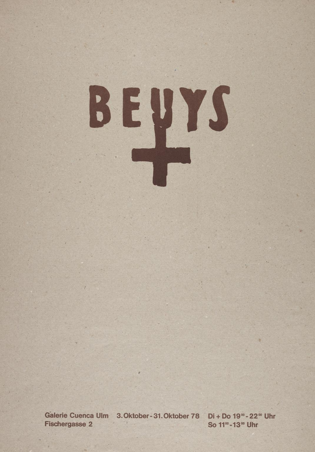 Beuys', Joseph Beuys, 1978 | Tate