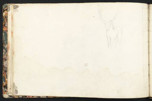 Joseph Mallord William Turner, ‘Study of a Stag Seen from the Front’ c.1789