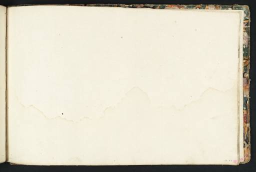 Joseph Mallord William Turner, ‘Blank’ c.1789 (Blank right-hand page of sketchbook)